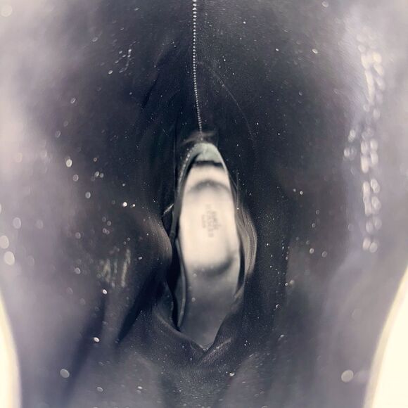 Hermes White calf leather Fuji Weather mid height Boot NIB 38.5 - Picture 13 of 14